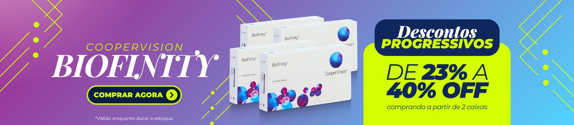 Biofinity — descontos em combo